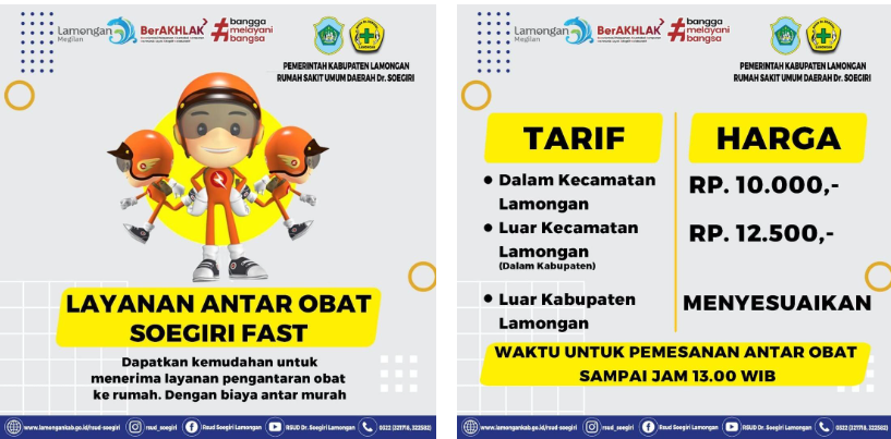 LATAR OMAH, Layanan Antar Obat RSUD Dr. Soegiri Pangkas Waktu Tunggu Pasien